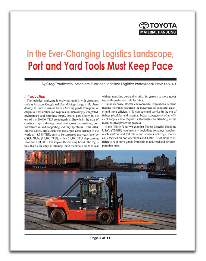 Ports and the Ever-Changing Logistics Landscape Whitepaper Cover