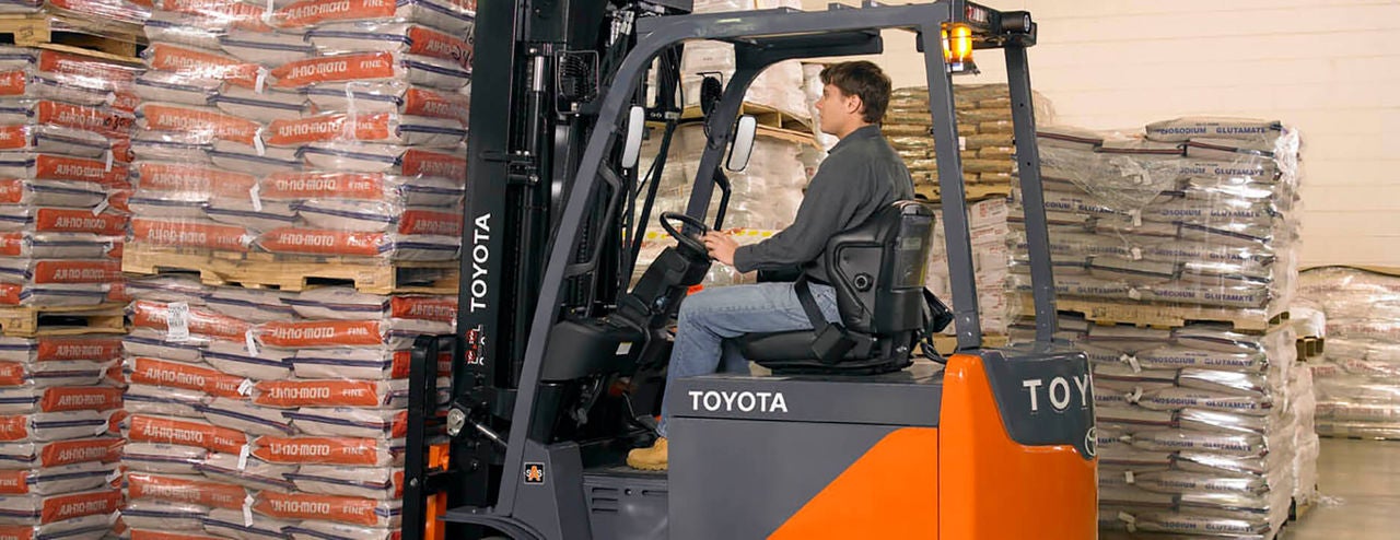 Forklift seat belts save lives every day