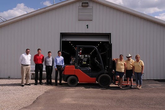Toyota forklift and Toyota staff