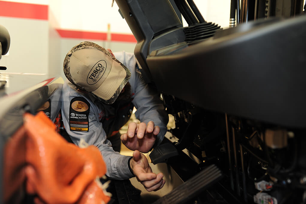 Forklift Safety Brake Inspection
