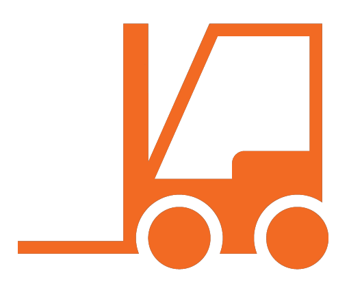 orange forklift icon
