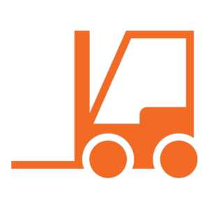 orange forklift icon